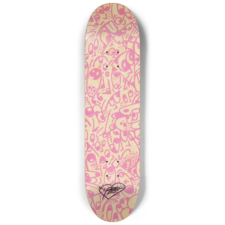 CHANT FAMILY FACES 8.25 OG Popsicle Skateboard Deck