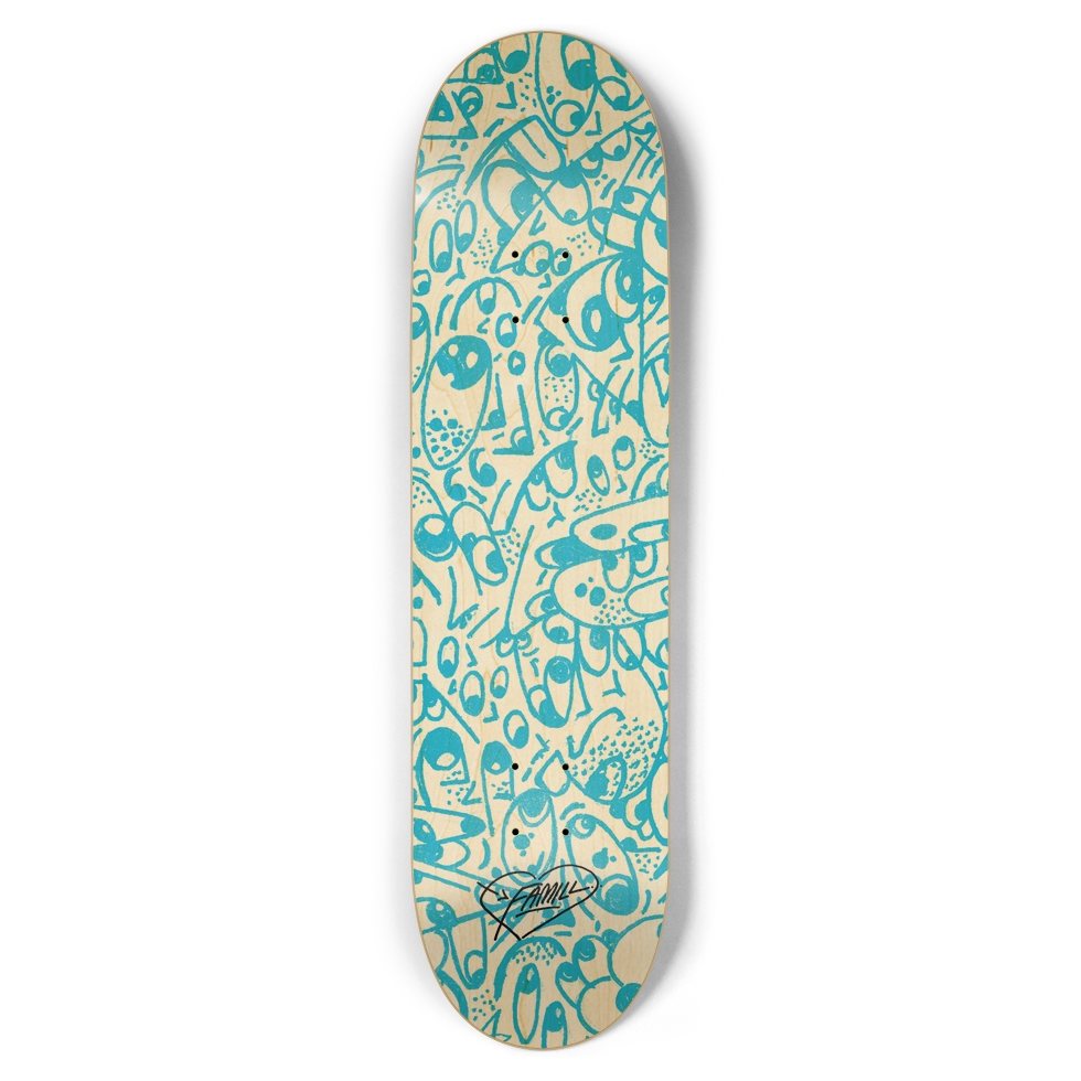 CHANT FAMILY FACES 8.5 OG Popsicle Skateboard Deck
