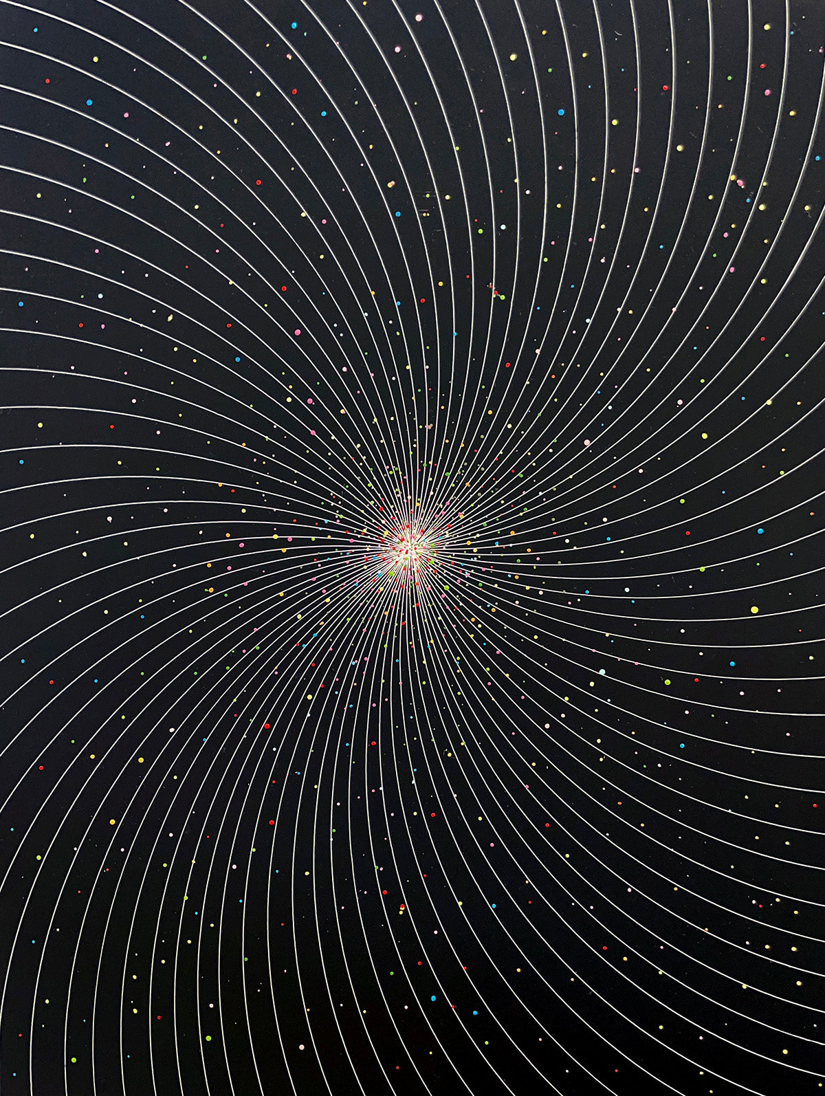THE CURVING OF SPATIAL DIMENSION Original Artwork by Mark Warren Jacques